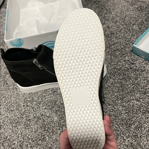 Soda Black and Green Camouflage Wedges - Picture 7 of 14